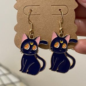Sailor moon Luna Kitty Earrings